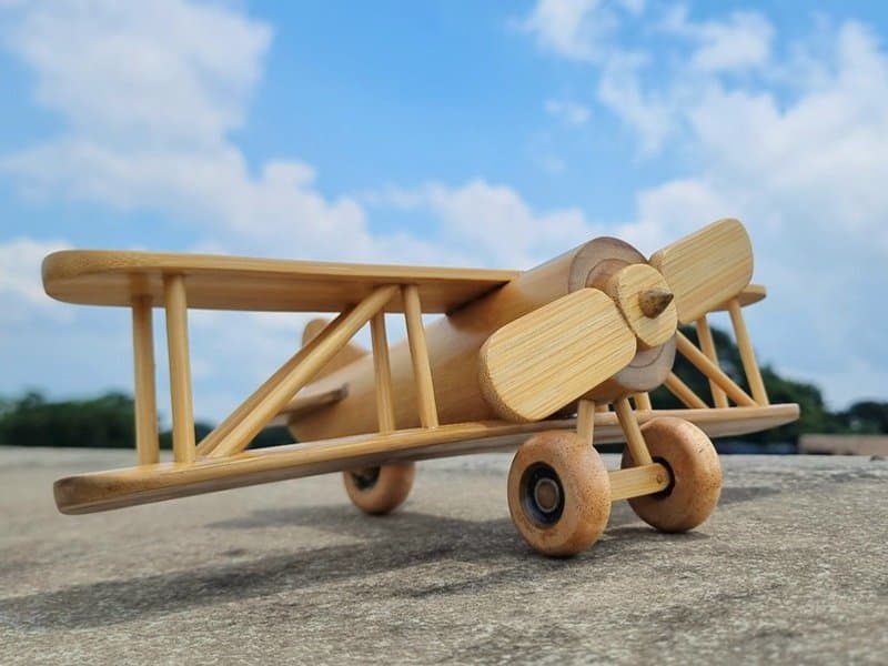 Storm Glide Handcrafted Bamboo Plane
